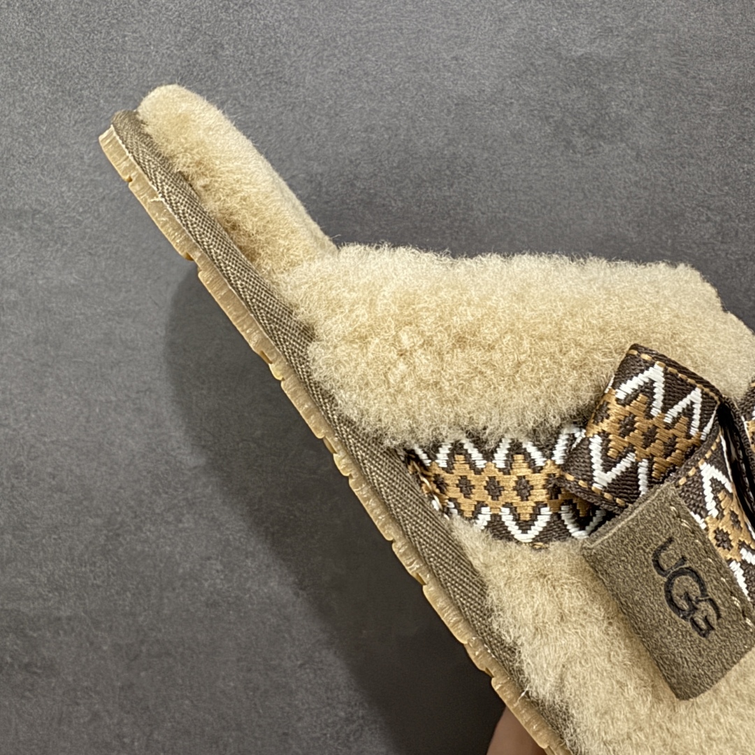 图片[6]-【纯原H版】UGG 8266 麦克斯蝴蝶结秋冬羊皮毛一体拖鞋 市场天花板品质 欢迎对比🆚 十年ZP代工厂老师傅工艺纯手工打造原汁原味UGG 市场最强版 没有之一 鞋面设计：选用隆丰A级进口羊皮毛，质地细腻，手感丰满;尺寸间隙均匀，柔软，深度保暖;吸湿、透气、排汗鞋子 内里：优质澳洲羔羊皮分子结构可将水蒸气吸进多孔构体中，吸湿性好，透气性极佳，保持脚底干爽 鞋底设计：塑模EVA极富弹性，加持胎面设计，升级版独家私模，柔软回弹性好，耐折耐磨，防滑防踢 尺码： 35 36 37 38 39 40 8266-棕色\\t8266-白色-选品中心