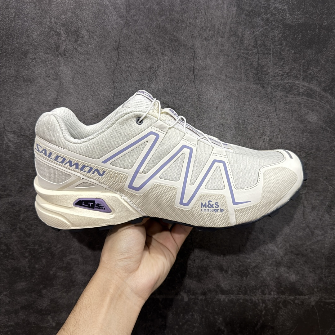 【纯原】萨洛蒙/Salomon Speed Cross 3 织物皮革低帮全能越野透气休闲运动鞋 Salo