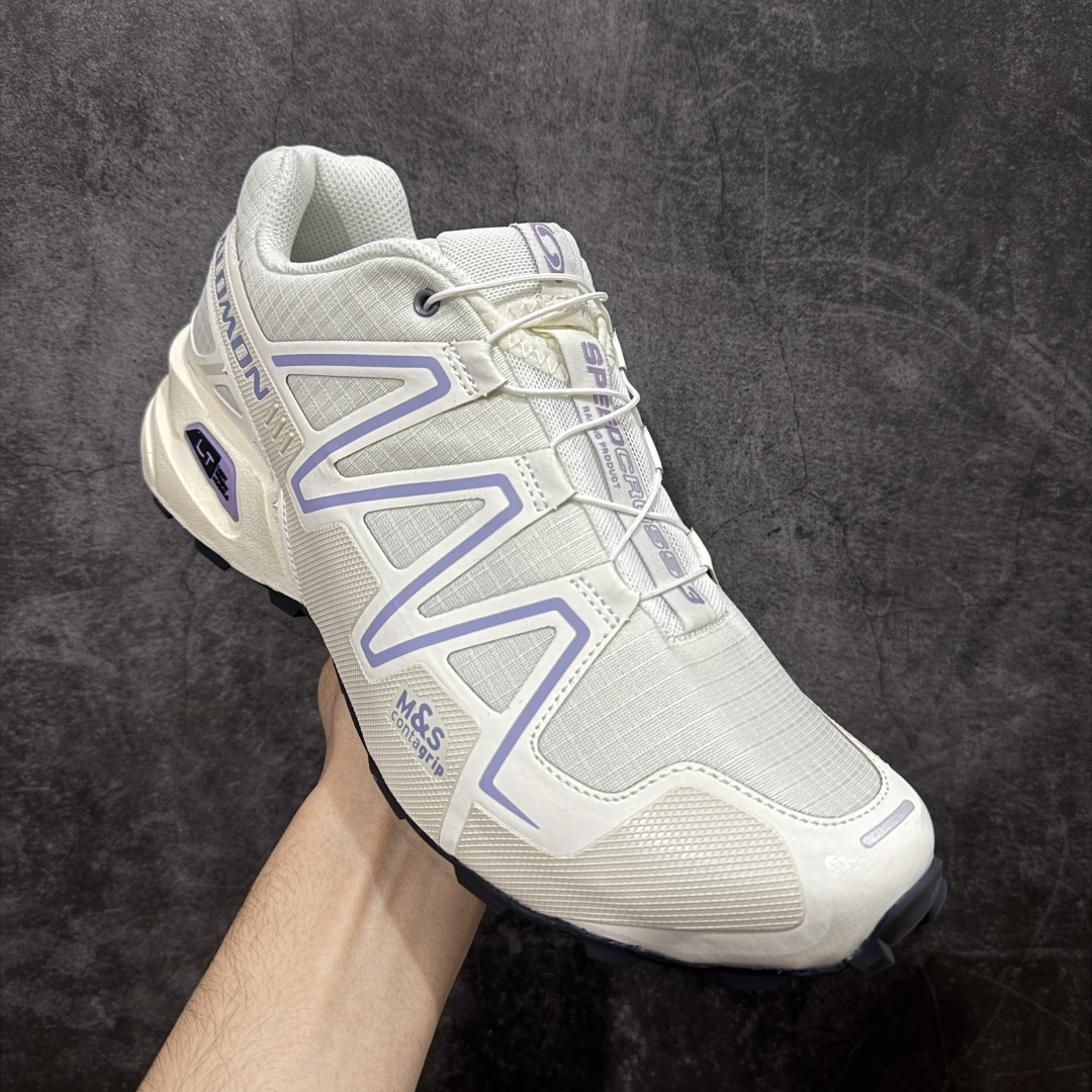 【纯原】萨洛蒙/Salomon Speed Cross 3 织物皮革低帮全能越野透气休闲运动鞋 Salo