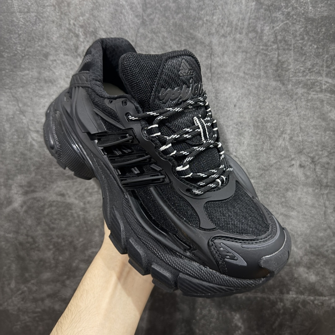 图片[3]-【神版纯原】外贸爆款 Pharrell x AD Adistar Jellyfish 联名款低帮复古风老爹鞋 JP9265 未来科技感十足 以3D风格焕新演绎标志性三条纹 为造型添上点睛之笔 金属质感视觉效果TPU自带哑光反射 非常的细节 最大的亮点无疑是鞋屁股 大块的tpu包裹 让增高的大底不再突兀 更显腿长脚细 尺码：36 36.5 37 38 38.5 39 40 40.5 41 42 42.5 43 44 44.5 45 46 47-选品中心