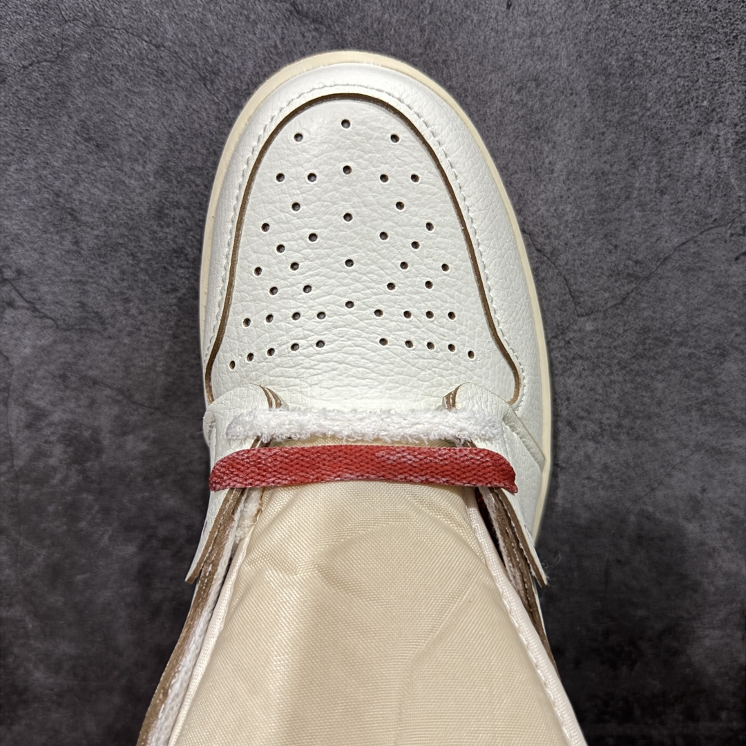 图片[5]-【清远TS版】Nike Air Jordan aj1 Retro High OG AJ1高帮米白灰红 百搭休闲文化运动篮球鞋DB4612-100 口碑AJ大厂出品 全系列原楦原纸板开发 原厂头层皮料加持 原厂定型后跟完美效果 裁片超高清洁度 针车 细节到位 性价比十足💪🏻 尺码：36-48.5（半）-选品中心