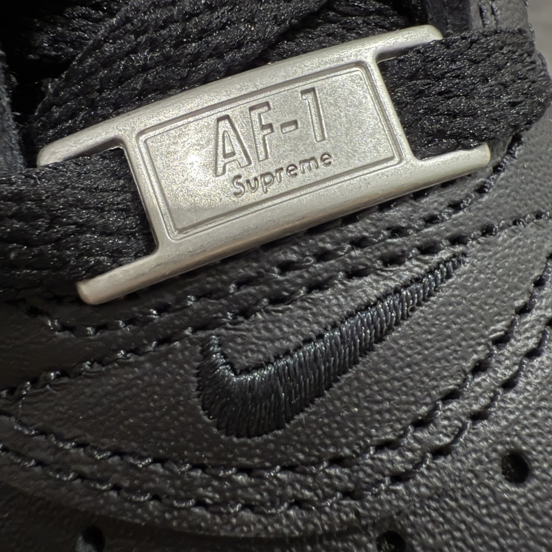 图片[9]-【GX2.0纯原】Supreme x NK Air Force 1 Low \’07 空军一号低帮经典板鞋联名 黑白 CU9225-002 顶级空军 皮料质感可媲美原版 细节吊打市场其他代号版本 全鞋电脑针车 工整有序 原厂港宝加持完美还原灵魂版型 原盒原配从里到外百分百还原 原厂全头层原厂皮料 原标原盒 内置Sole气垫 中底白色背胶 中底划线 已经无限的接近公司 原厂楦头 原厂刺绣 后跟弧度修正 正确中底四线防伪 尺码：36 36.5 37.5 38 38.5 39 40 40.5 41 42 42.5 43 44 44.5 45 46-选品中心