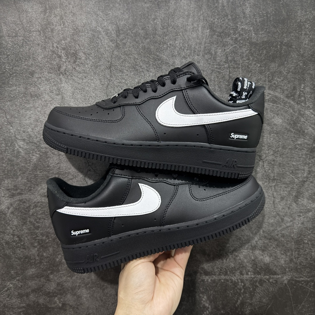 【纯原】Supreme x NK Air Force 1 Low '07 空军一号低帮经典板鞋联名 黑白