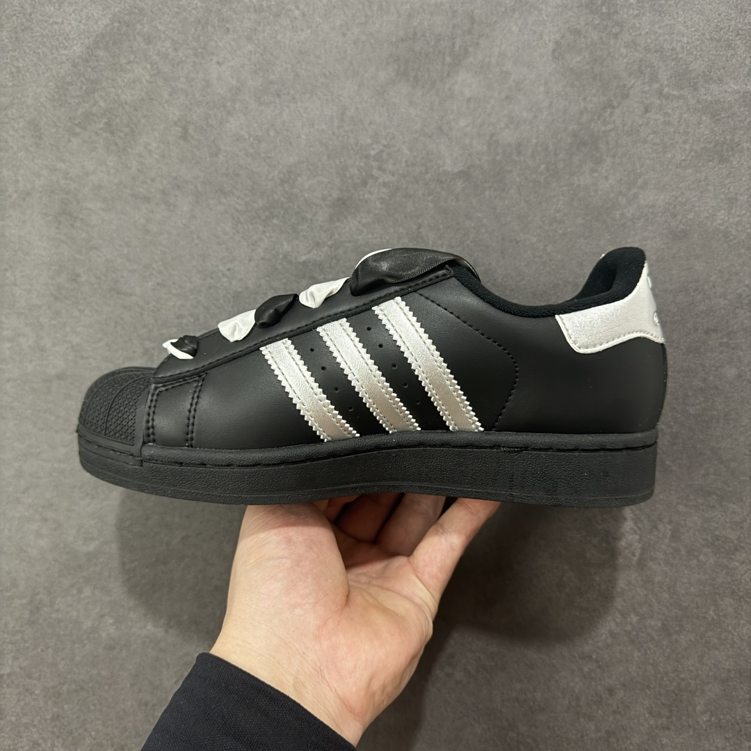 图片[2]-【GX版本】Adidas Originals Superstar II全新配色 贝壳头休闲板鞋 独家控货 平台正单 全鞋百分百原材料 全鞋电脑针车 Logo针车间距针数原版一致 皮料切割冲裁零瑕疵 原鞋一致含胶量大底 原盒中文内外标 大几率过验 不对比市面只对比原鞋 只服务最高端市场 货号：JH9977 尺码：35 36 36.5 37 38 38.5 39 40-选品中心