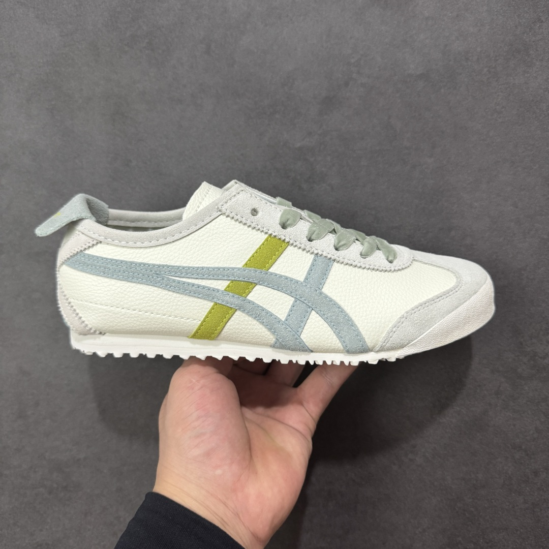 【公司级】Onitsuka Tiger MEXICO 66 百搭单品 定制鬼冢虎板鞋MEXICO 66是鬼冢虎旗下最经典的款式，李小龙最喜欢的一款训练鞋休闲鞋！鞋身特有的虎爪造型LOGO，辨识度非常高！更是由偶像明星李宇春等人代言，成为越来越流行的休闲鞋选择 货号：1183C519-101 尺码：36 37 38 39 40.5 41.5 42 43.5 44 45 编码： FSB210220-选品中心