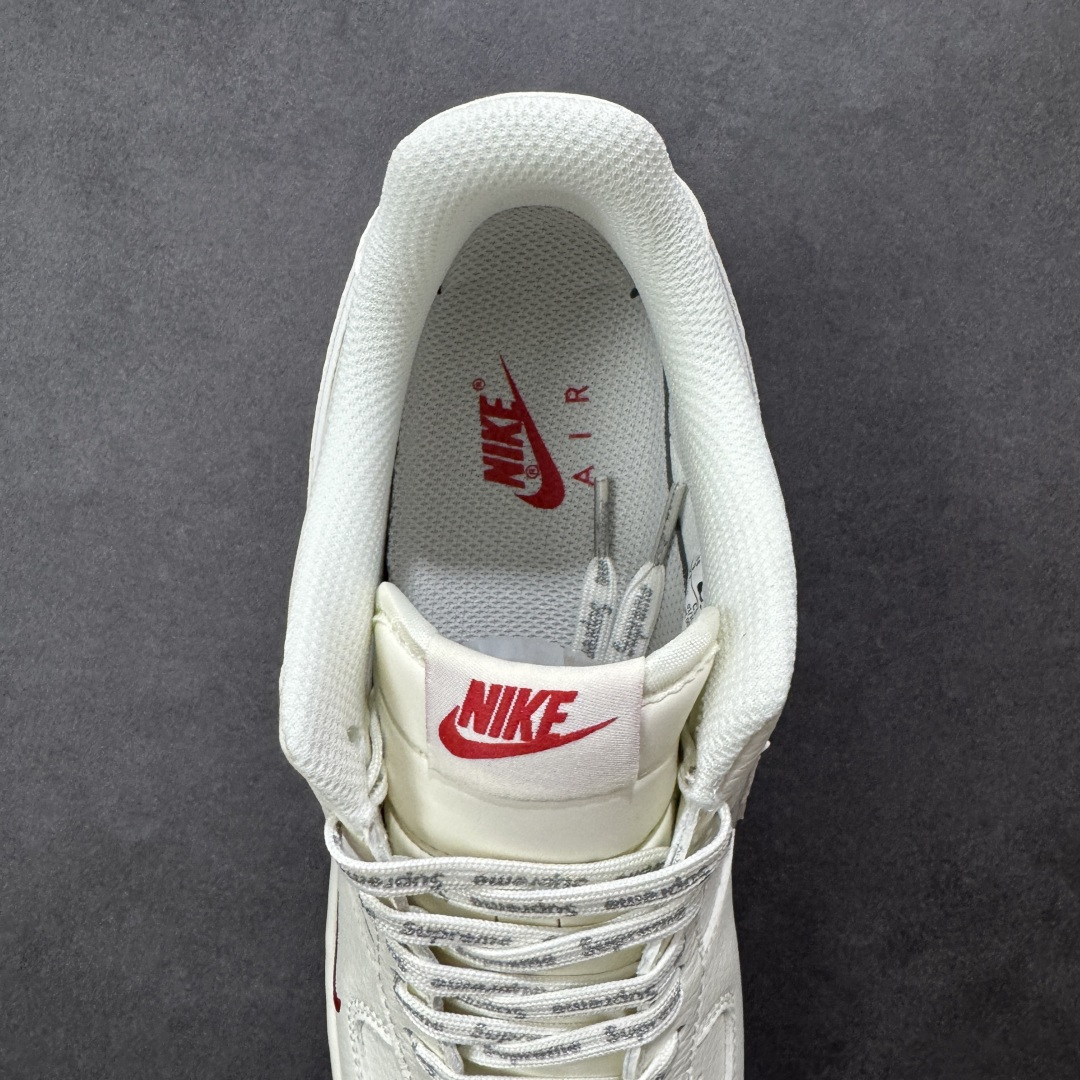 【纯原】NIke Air Force 1 '07 Low “Supreme联名——米白小红勾”空军一号 