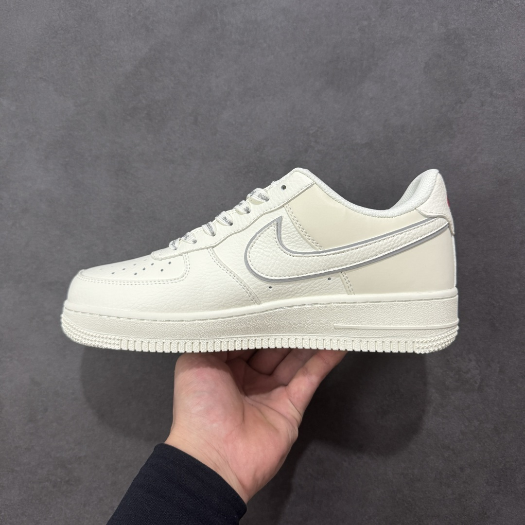 【纯原】NIke Air Force 1 '07 Low “Supreme联名——米白小红勾”空军一号 