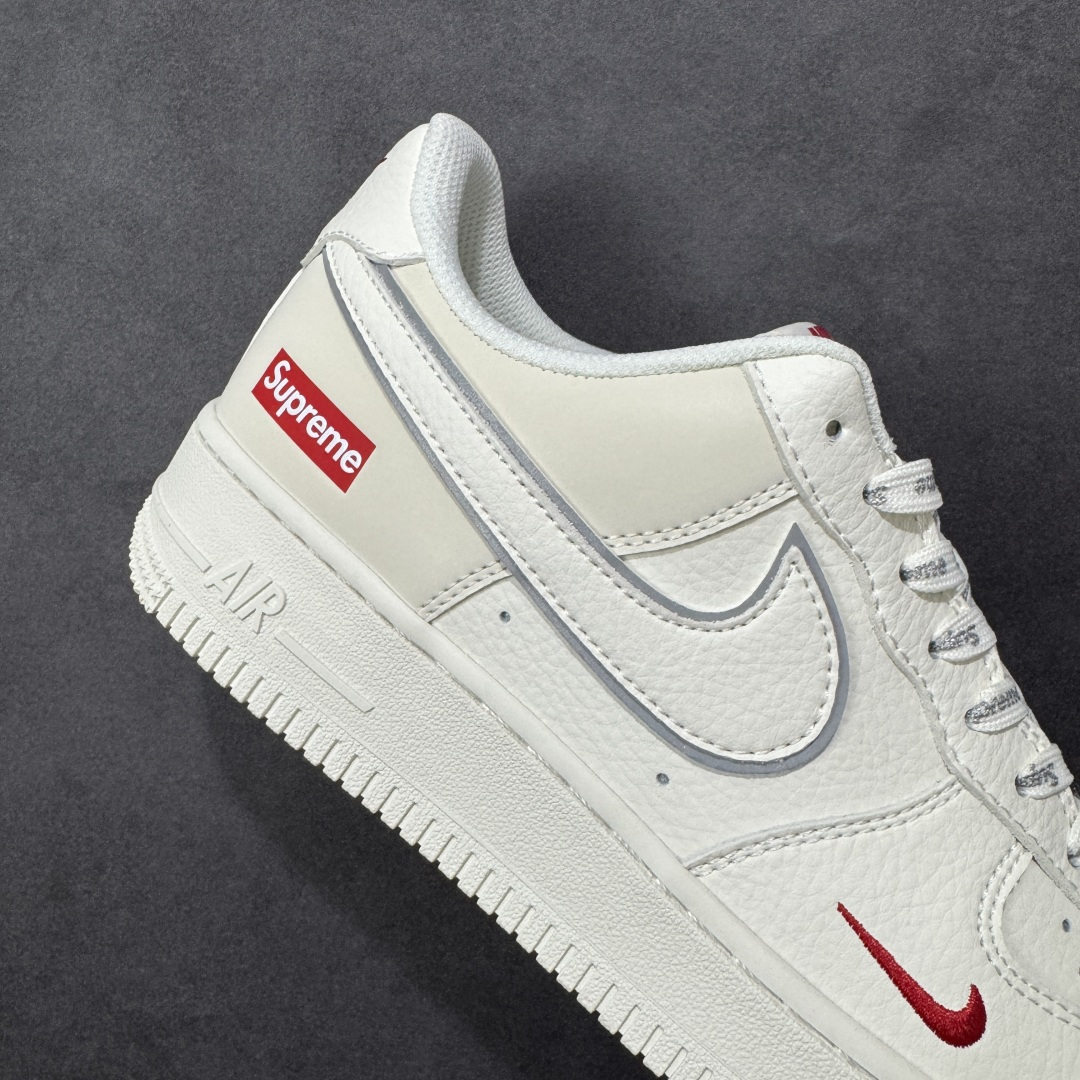 【纯原】NIke Air Force 1 '07 Low “Supreme联名——米白小红勾”空军一号 