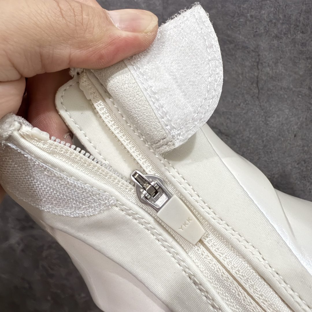 图片[6]-【XA版本】Balenciaga巴黎世家 basketball Sneaker 篮球鞋 圆头拉链 中帮 生活休闲鞋 米白色 原鞋购入 全新开发出品 细节多次较对 原材料制作 酷炫鞋型 类似于喷泡风格 上脚百搭 尺码：36-46-选品中心