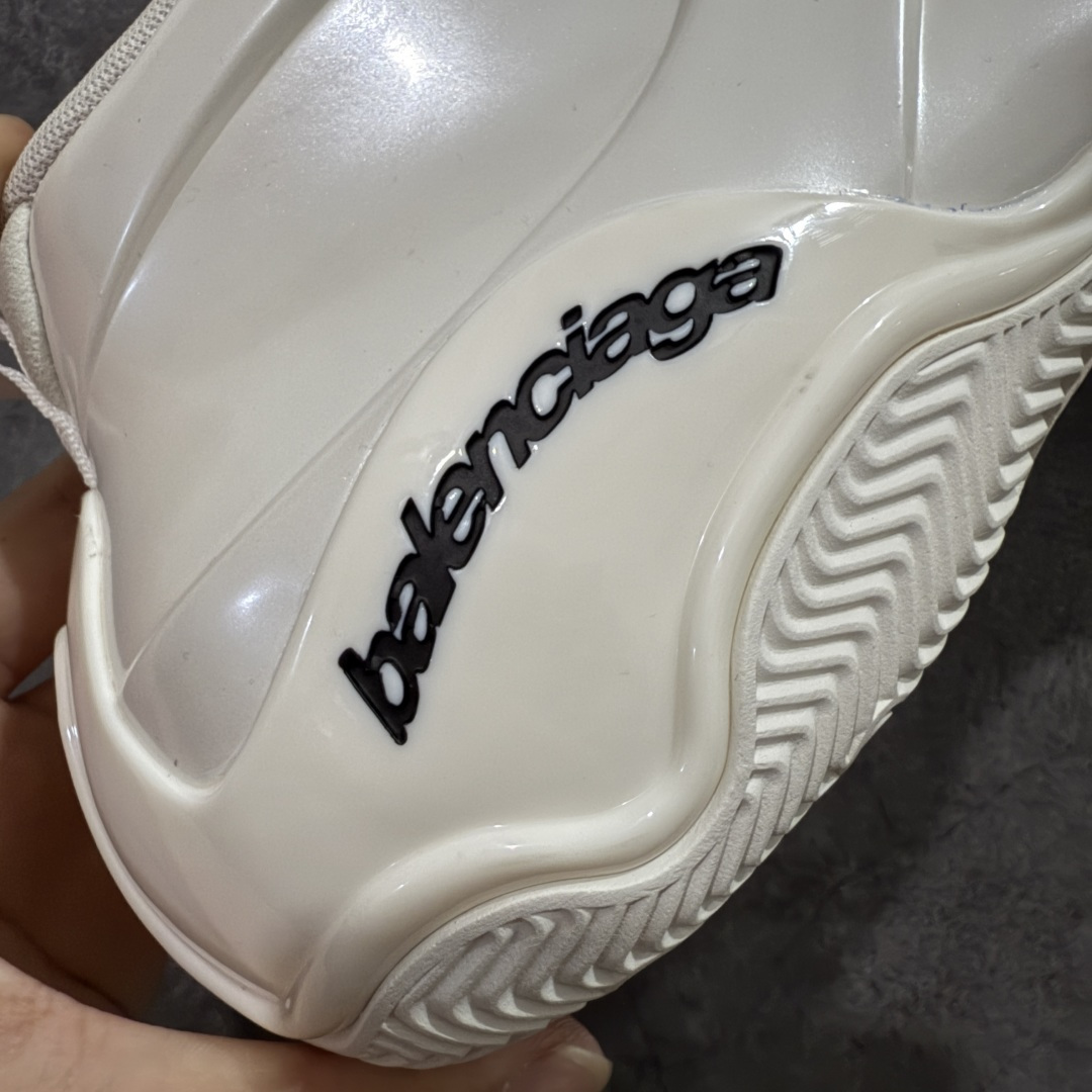 图片[3]-【XA版本】Balenciaga巴黎世家 basketball Sneaker 篮球鞋 圆头拉链 中帮 生活休闲鞋 米白色 原鞋购入 全新开发出品 细节多次较对 原材料制作 酷炫鞋型 类似于喷泡风格 上脚百搭 尺码：36-46-选品中心