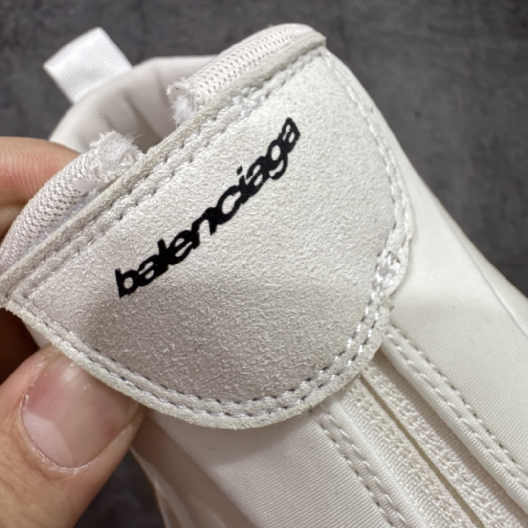 图片[5]-【XA版本】Balenciaga巴黎世家 basketball Sneaker 篮球鞋 圆头拉链 中帮 生活休闲鞋 米白色 原鞋购入 全新开发出品 细节多次较对 原材料制作 酷炫鞋型 类似于喷泡风格 上脚百搭 尺码：36-46-选品中心