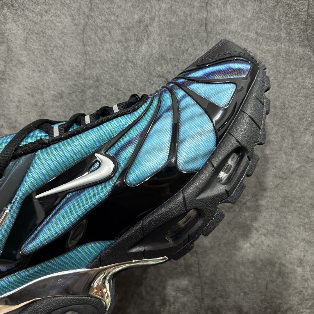 图片[6]-【PE版本】skepta x Nike Air Max Tailwind 复古运动时尚 织物合成革TPU 低帮 休闲跑步鞋 男款 CQ8714-001 这款鞋是英国说唱歌手和Nike合作款，数字打印的蓝色鞋面被黑色TPU骨架包裹，Y2K风格拉满！放射线条的鞋面设计是典型的千禧年运动元素，亮点在于完美融入了仿生图案，粗细不一的曲线营造出十足的动感，颜色也十分百搭，不得不说设计总监就是品味超群 尺码：40-45无半码-选品中心