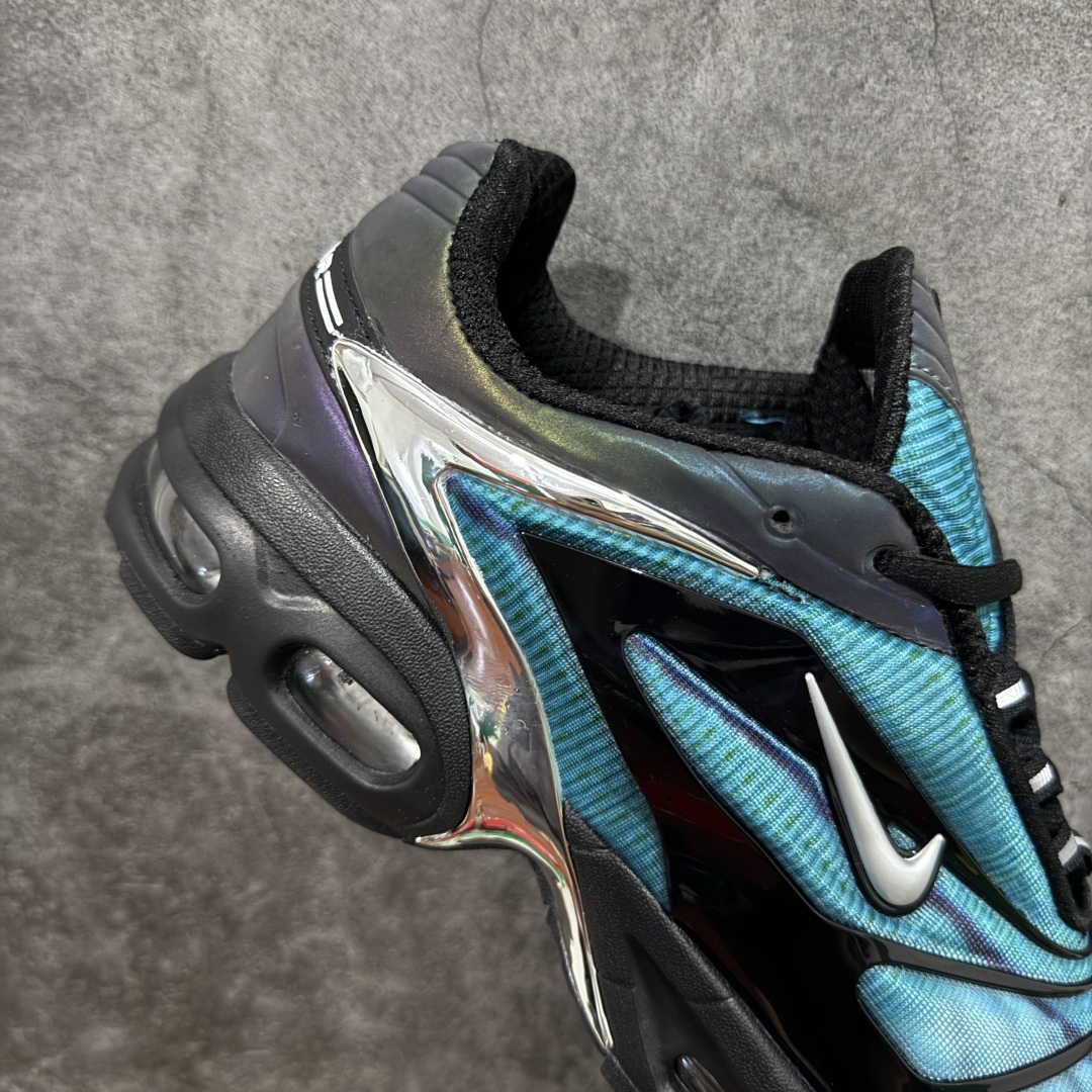 图片[7]-【PE版本】skepta x Nike Air Max Tailwind 复古运动时尚 织物合成革TPU 低帮 休闲跑步鞋 男款 CQ8714-001 这款鞋是英国说唱歌手和Nike合作款，数字打印的蓝色鞋面被黑色TPU骨架包裹，Y2K风格拉满！放射线条的鞋面设计是典型的千禧年运动元素，亮点在于完美融入了仿生图案，粗细不一的曲线营造出十足的动感，颜色也十分百搭，不得不说设计总监就是品味超群 尺码：40-45无半码-选品中心