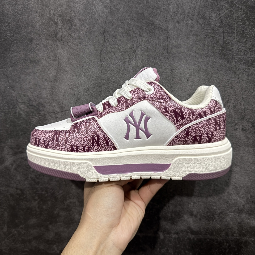 图片[2]-【纯原订单】MLB Chunky Liner Basic NY复古印花学长鞋系列低帮轻量增高厚底百搭休闲运动慢跑鞋板鞋 Korea韩国联名NY美国榄球纽约洋基队限定 市场第一梯队品质 韩国代购版本 MLB专用菱形双针中底布 重点细节中底布带注胶孔 原厂NFC感应吊牌 支持鉴定 一个两位数 原盒原标 全套原楦原纸板原厂数据开发 中韩文保养标贴 绿色防霉片 平台代购专供 独家一比一RB+MD组合大底 高频后跟小人Logo精准对位立体饱满 正确网布加超迁鞋面 转印中底走线紧密 转印Logo工艺表层防刮不掉色 尺码：36 36.5 37.5 38 38.5 39 40 40.5 41 42 42.5 43 44 44.5 45-选品中心