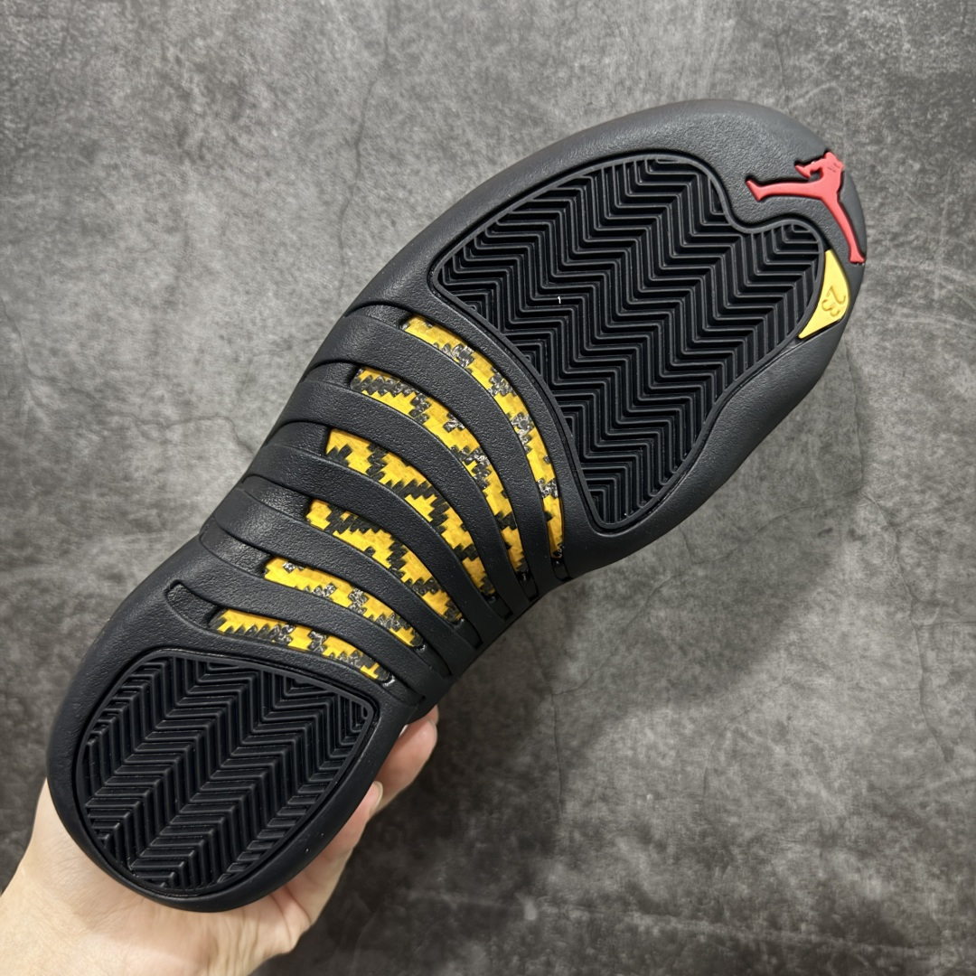 图片[9]-【OG纯原】顶级Air Jordan AJ12 黑白金扣 货号：CT8013-117 原楦原纸板开发 原汁原味12代鞋型 进口原厂皮料 超软荔枝皮 质感满分 原厂碳板 原装材料 原厂定制金属扣 原厂电绣 支持与公司货全方位对比 只服务于5%懂鞋的高端客户 发国外可支持各种retail商店充正寄售 尺码：40 40.5 41 42 42.5 43 44 44.5 45 45.5 46 47.5-选品中心