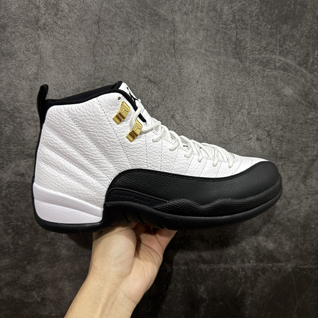 【OG纯原】顶级Air Jordan AJ12 黑白金扣 货号：CT8013-117 原楦原纸板开发 原汁原味12代鞋型 进口原厂皮料 超软荔枝皮 质感满分 原厂碳板 原装材料 原厂定制金属扣 原厂电绣 支持与公司货全方位对比 只服务于5%懂鞋的高端客户 发国外可支持各种retail商店充正寄售 尺码：40 40.5 41 42 42.5 43 44 44.5 45 45.5 46 47.5-选品中心