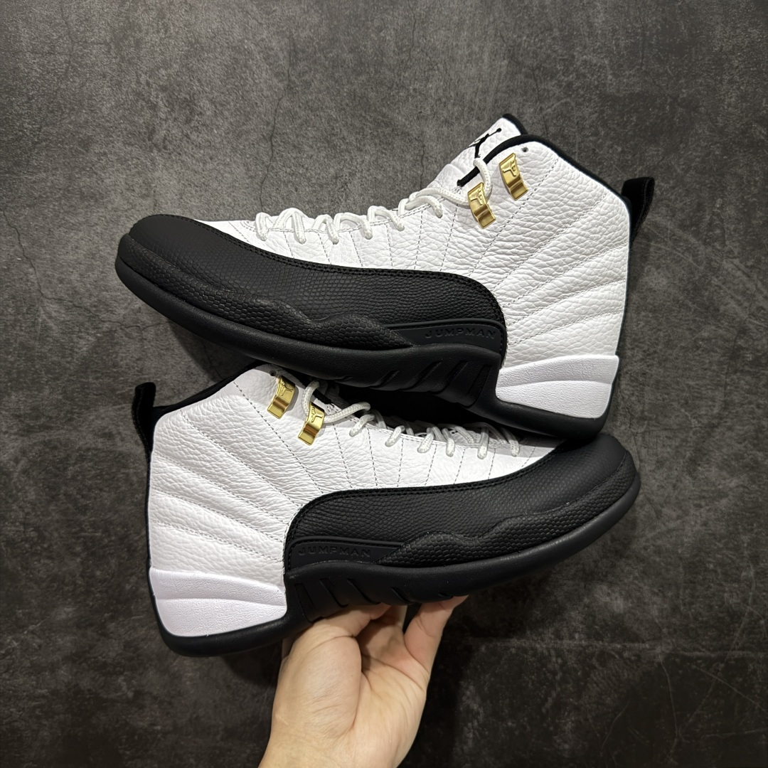 【纯原】顶级Air Jordan AJ12 黑白金扣 货号：CT8013-117原楦原纸板开发 原汁原味