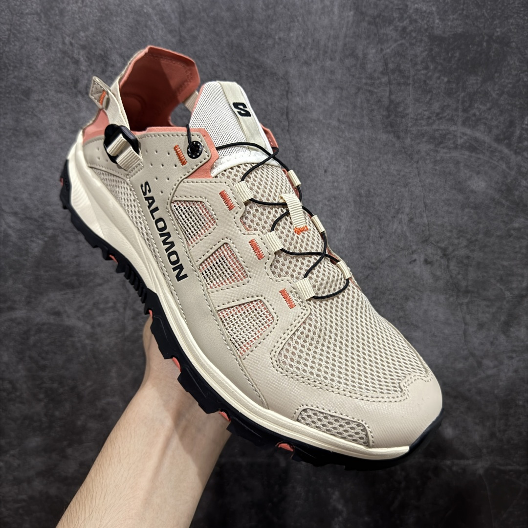 图片[3]-【666版本】SALOMON萨洛蒙 Techamphibian 5 T5圆头舒适 透气速干抓地 溯溪鞋 474324 纯原外贸平台特供订单 耗时半年巨作 #全套原纸板楦头开发 #原厂特供网布配套加持 #确保原汁原味 完美呈现版型 #原档数据独家私模五层组合大底 #男女鞋同步官方开发至46 #原装Ortholite轻量化鞋垫 #中底布带钢印编号 原厂TPU锁扣 #进口港宝加持 后跟自然饱满 还原公司包裹性 #鞋面采用SENSIFT贴合技术 #全方位贴合包裹脚型 #鞋跟部鞋底牵引设计 #提供强大的抓地性能 #更适应野外崎岖不平的道路 #其3D ADVANCED CHASSIS底盘 材料轻量大化 钉齿设计更具稳定性 防护性 #鞋底易磨损区运用CONTAGRIP高耐磨材料 应对城市硬质路面长距离跑考验 尺码：36 36.5 37.5 38 38.5 39 40 40.5 41 42 42.5 43 44 45-选品中心