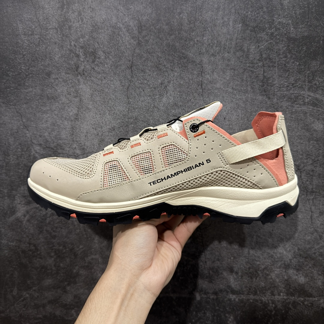 图片[2]-【666版本】SALOMON萨洛蒙 Techamphibian 5 T5圆头舒适 透气速干抓地 溯溪鞋 474324 纯原外贸平台特供订单 耗时半年巨作 #全套原纸板楦头开发 #原厂特供网布配套加持 #确保原汁原味 完美呈现版型 #原档数据独家私模五层组合大底 #男女鞋同步官方开发至46 #原装Ortholite轻量化鞋垫 #中底布带钢印编号 原厂TPU锁扣 #进口港宝加持 后跟自然饱满 还原公司包裹性 #鞋面采用SENSIFT贴合技术 #全方位贴合包裹脚型 #鞋跟部鞋底牵引设计 #提供强大的抓地性能 #更适应野外崎岖不平的道路 #其3D ADVANCED CHASSIS底盘 材料轻量大化 钉齿设计更具稳定性 防护性 #鞋底易磨损区运用CONTAGRIP高耐磨材料 应对城市硬质路面长距离跑考验 尺码：36 36.5 37.5 38 38.5 39 40 40.5 41 42 42.5 43 44 45-选品中心
