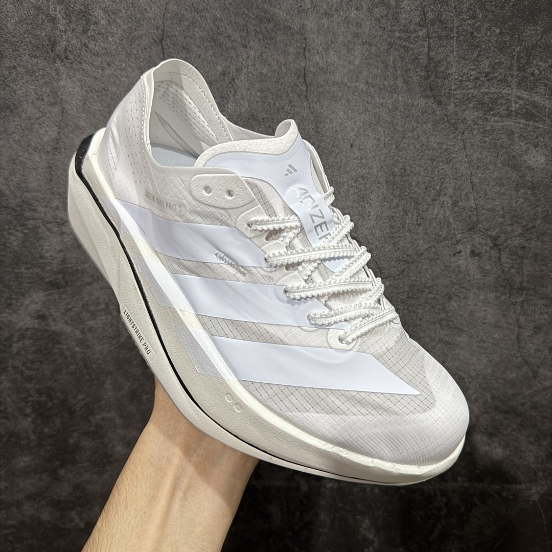 图片[3]-【纯原真碳】Adidas Adizero Adios Pro 5 M 阿迪达斯 耐磨减震专业跑步鞋 无论是平时训练还是马拉松 让这款跑步鞋伴你畅快开跑 兼具舒适性和结构感 搭载Lightstrike科技 为步伐注入活力 尺码：36-45 货号：JR1676-选品中心