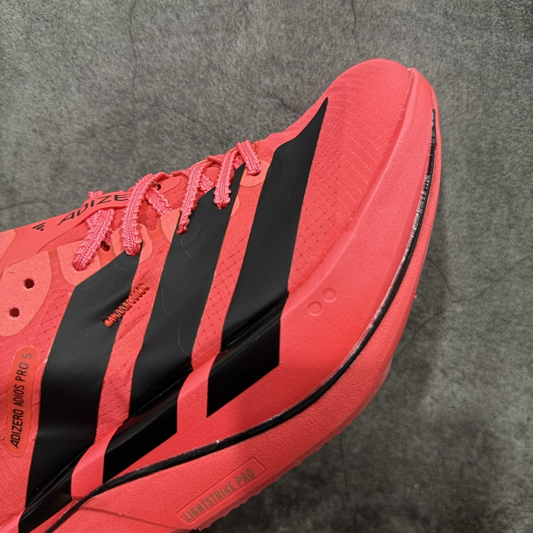 图片[6]-【纯原真碳】Adidas Adizero Adios Pro 5 M 阿迪达斯 耐磨减震专业跑步鞋 无论是平时训练还是马拉松 让这款跑步鞋伴你畅快开跑 兼具舒适性和结构感 搭载Lightstrike科技 为步伐注入活力 尺码：36-45 货号：JR1679-选品中心