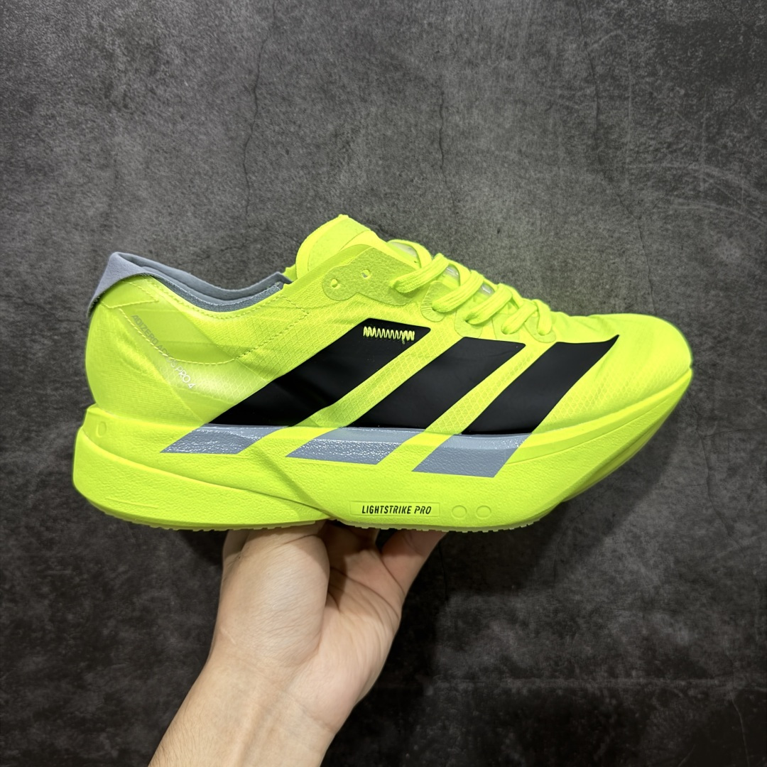 【纯原真碳版】Adizero Adios Pro 4 M时尚简约舒适潮流 织物耐磨低帮跑步鞋 JR1657 真碳柱 软弹发泡大底 跑步抗扭 回弹缓冲性能好 透气冰丝鞋面 不闷脚 高颜值 功能性十足 尺码：36 36.5 37 38 38.5 39 40 40.5 41 42 42.5 43 44 44.5 45-选品中心
