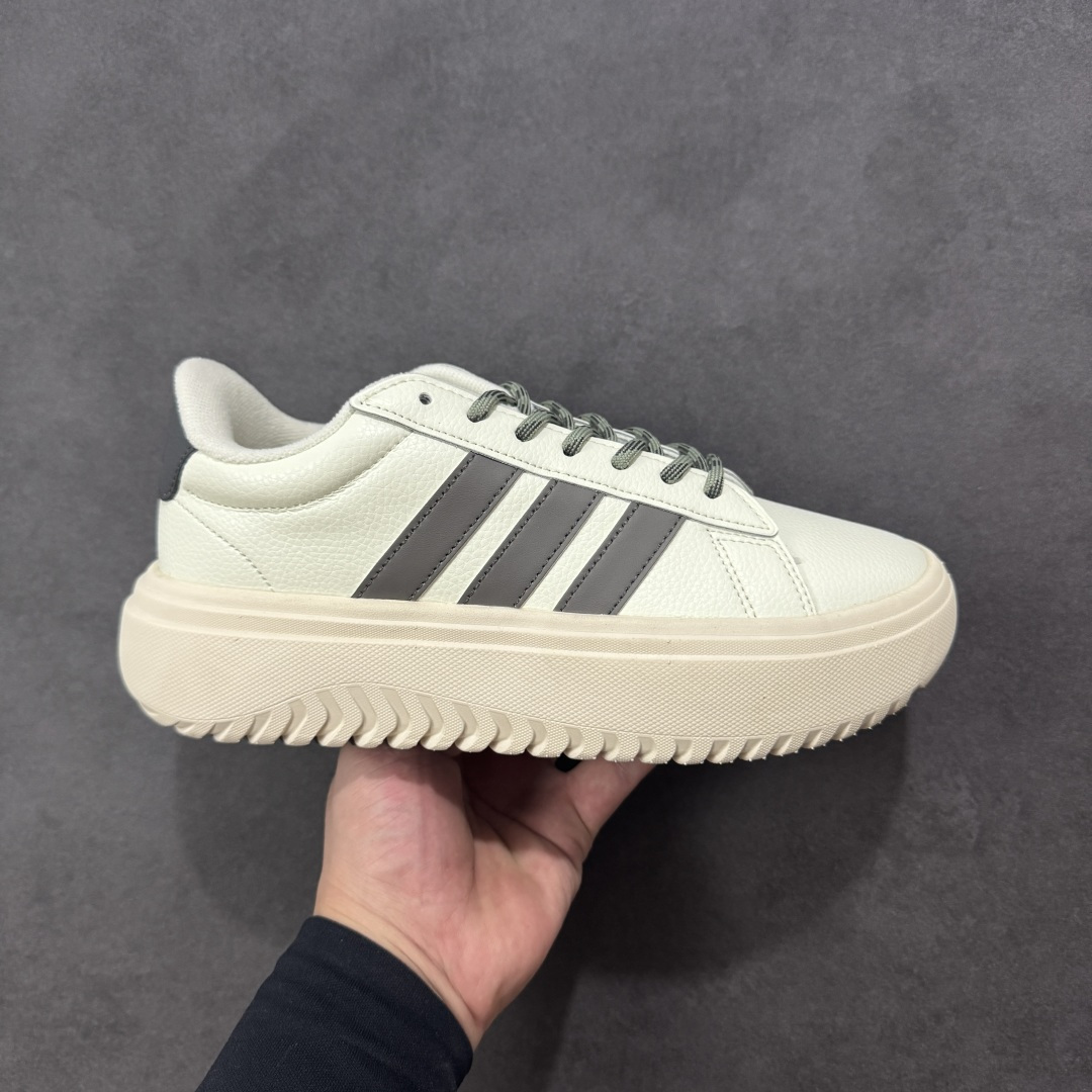 【公司级】Ad GRAND COURT PLATFORM 舒适 耐磨 低帮 网球鞋 GRAND COURT PLATFORM 网球厚底运动小白鞋含加厚中底的网球风经典运动鞋,穿上这款adidas经典运动鞋,感受网球运动的激情活力。 货号:IE2427 尺码:36-45 带半码-选品中心