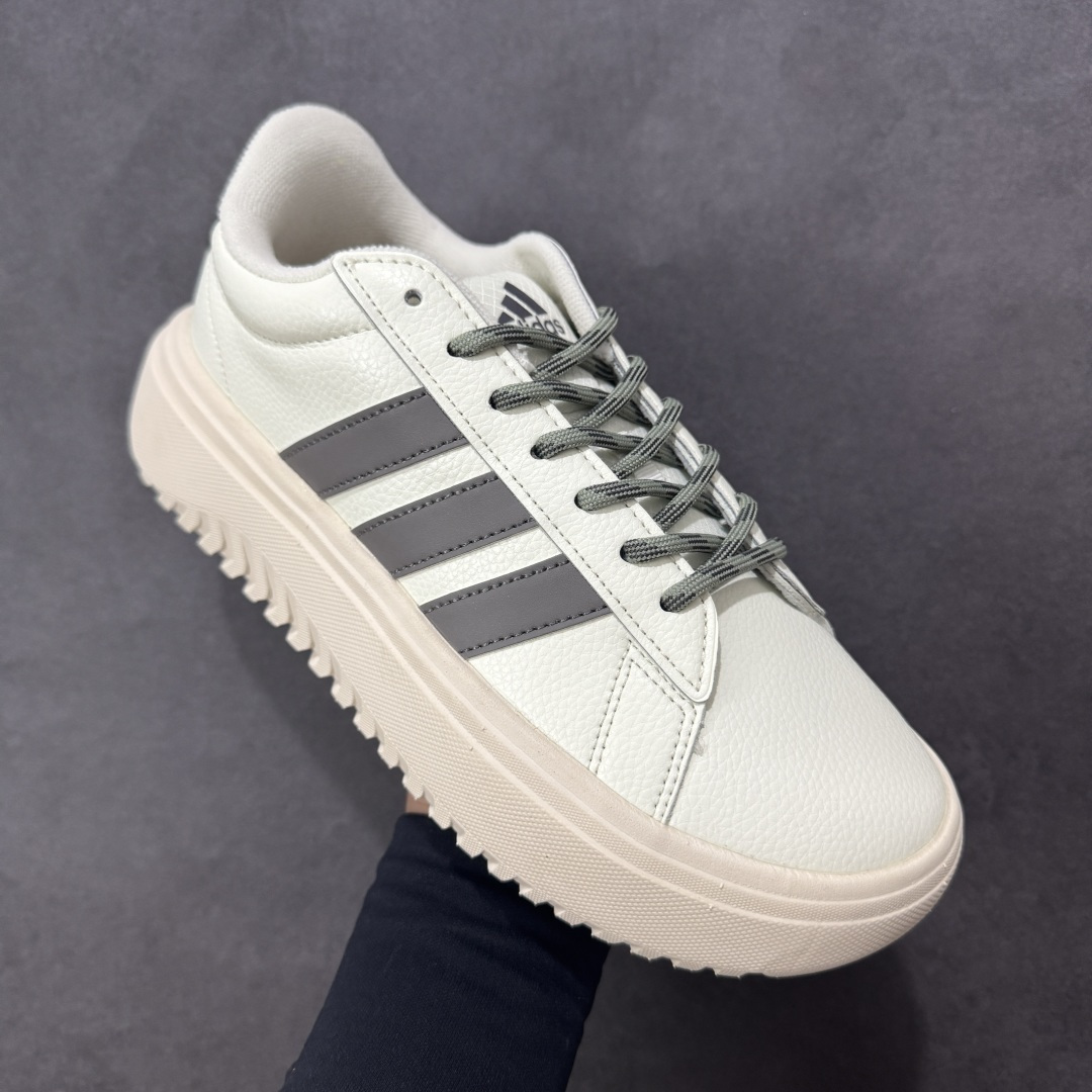 图片[3]-【公司级】Ad GRAND COURT PLATFORM 舒适 耐磨 低帮 网球鞋 GRAND COURT PLATFORM 网球厚底运动小白鞋含加厚中底的网球风经典运动鞋，穿上这款adidas经典运动鞋，感受网球运动的激情活力。 货号：IE2427 尺码：36-45 带半码-选品中心