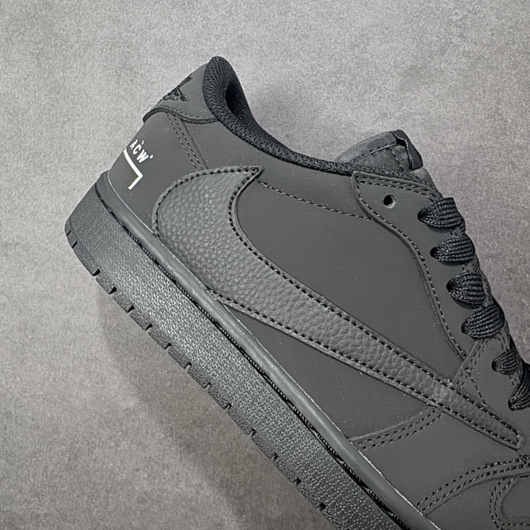 图片[6]-【定制版】Nike Air Jordan 1 x Travis Scott AJ1倒勾 乔一倒钩 ‘DIY’定制 耐克 低帮文化篮球鞋 完美品质出货 细节如图所示 鞋面切割工整 冲孔整齐干净 中底拉帮线 整体清洁度非常好 货号：AC1808-190 尺码：36 36.5 37.5 38 38.5 39 40 40.5 41 42 42.5 43 44 45 编码：HXSB330340-选品中心