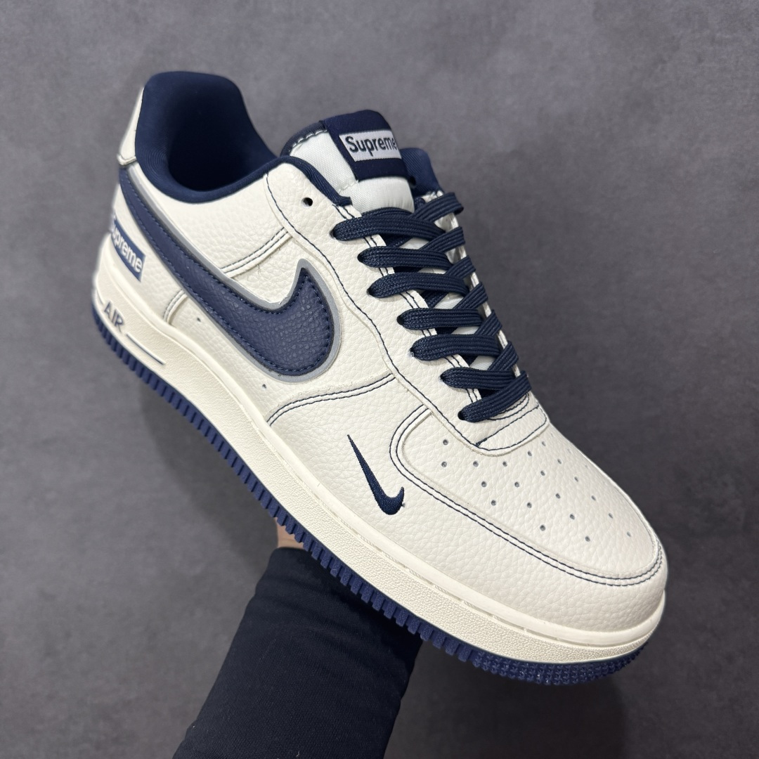 图片[3]-【定制版】Supreme x Nk Air Force 1’07 定制配色 Supreme联名 空军一号经典低帮休闲百搭板鞋 公司级版本 大厂流水作业生产 超高清洁度 皮料切割干净无任何毛边 内置蜂窝气垫 细节做工一流 橡胶鞋底 防滑耐磨 舒适上脚 货号：DD1982-319  尺码：36 36.5 37.5 38 38.5 39 40 40.5 41 42 42.5 43 44 44.5 45 编码：HXSB310320-选品中心