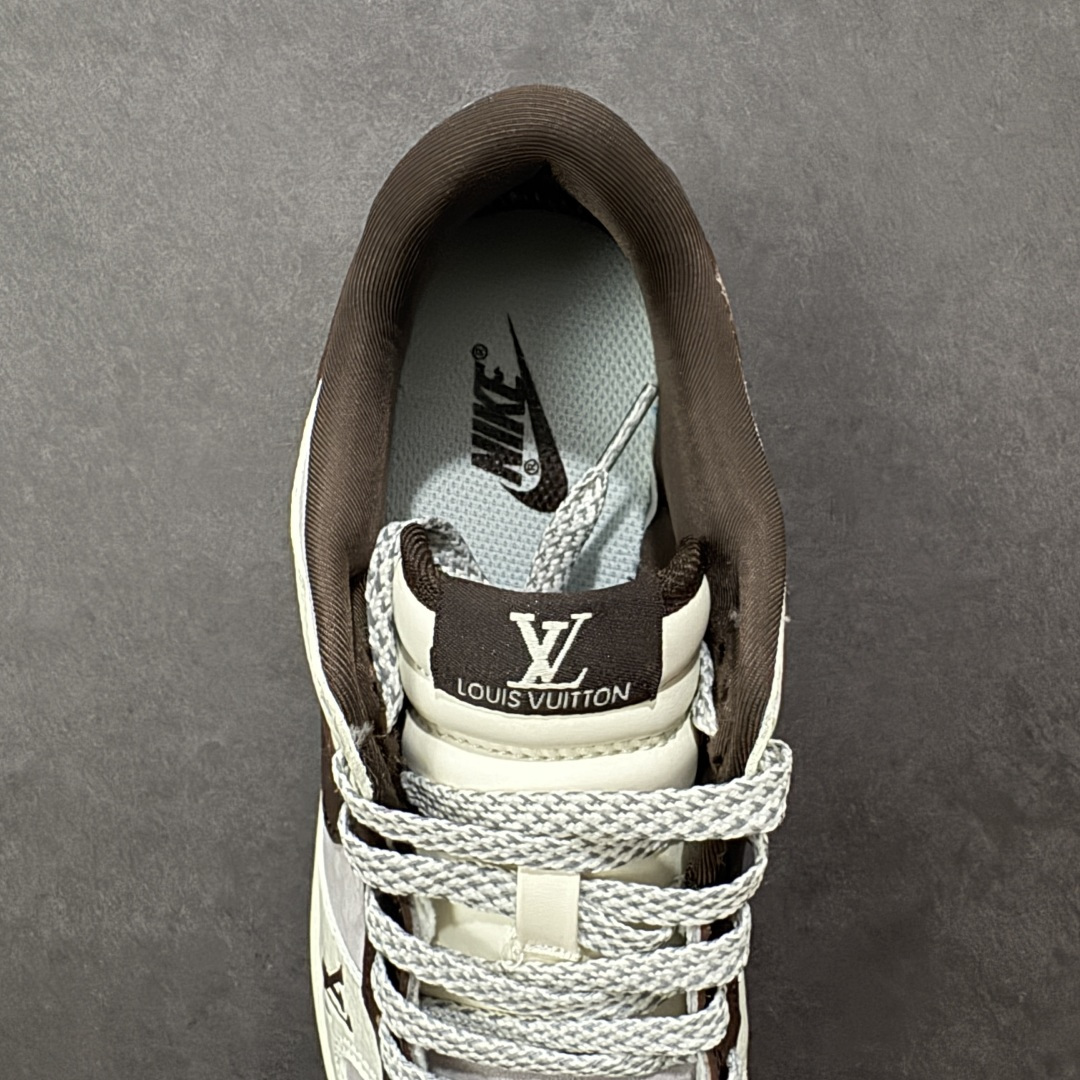 图片[7]-【定制版】LV x NK SB Dunk Low 低帮LV联名白咖啡米白棕红 定制鞋盒 Ortholite鞋垫透气防臭 大厂纯原品质出货 超高清洁度 皮料切割干净无任何毛边 细节完美 货号：YF9511-906 尺码： 36 36.5 37.5 38 38.5 39 40 40.5 41 42 42.5 43 44 44.5 45 编码：HXSB330340-选品中心