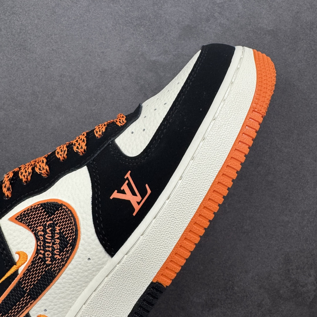 图片[5]-【定制版】Louis Vuitton x Nk Air Force 1’07 定制配色 Lv联名 空军一号经典低帮休闲百搭板鞋 公司级版本 大厂流水作业生产 超高清洁度 皮料切割干净无任何毛边 内置蜂窝气垫 细节做工一流 橡胶鞋底 防滑耐磨 舒适上脚 货号：KJ1688-025  尺码：36 36.5 37.5 38 38.5 39 40 40.5 41 42 42.5 43 44 44.5 45 编码：HXSB310320-选品中心