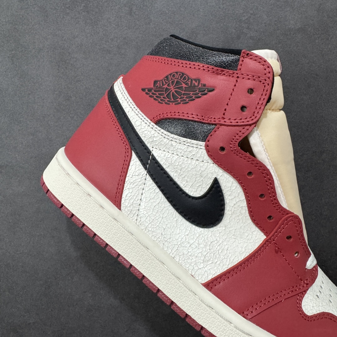 图片[6]-【头层BC版】Nike Air Jordan aj1 Retro High OG 复古芝加哥 百搭休闲文化运动篮球鞋 口碑AJ大厂出品 全系列原楦原纸板开发 原厂头层皮料加持 原厂定型后跟完美效果 裁片超高清洁度 针车 细节到位 性价比十足💪🏻 货号：DZ5485-612 尺码：40-47.5（半）-选品中心