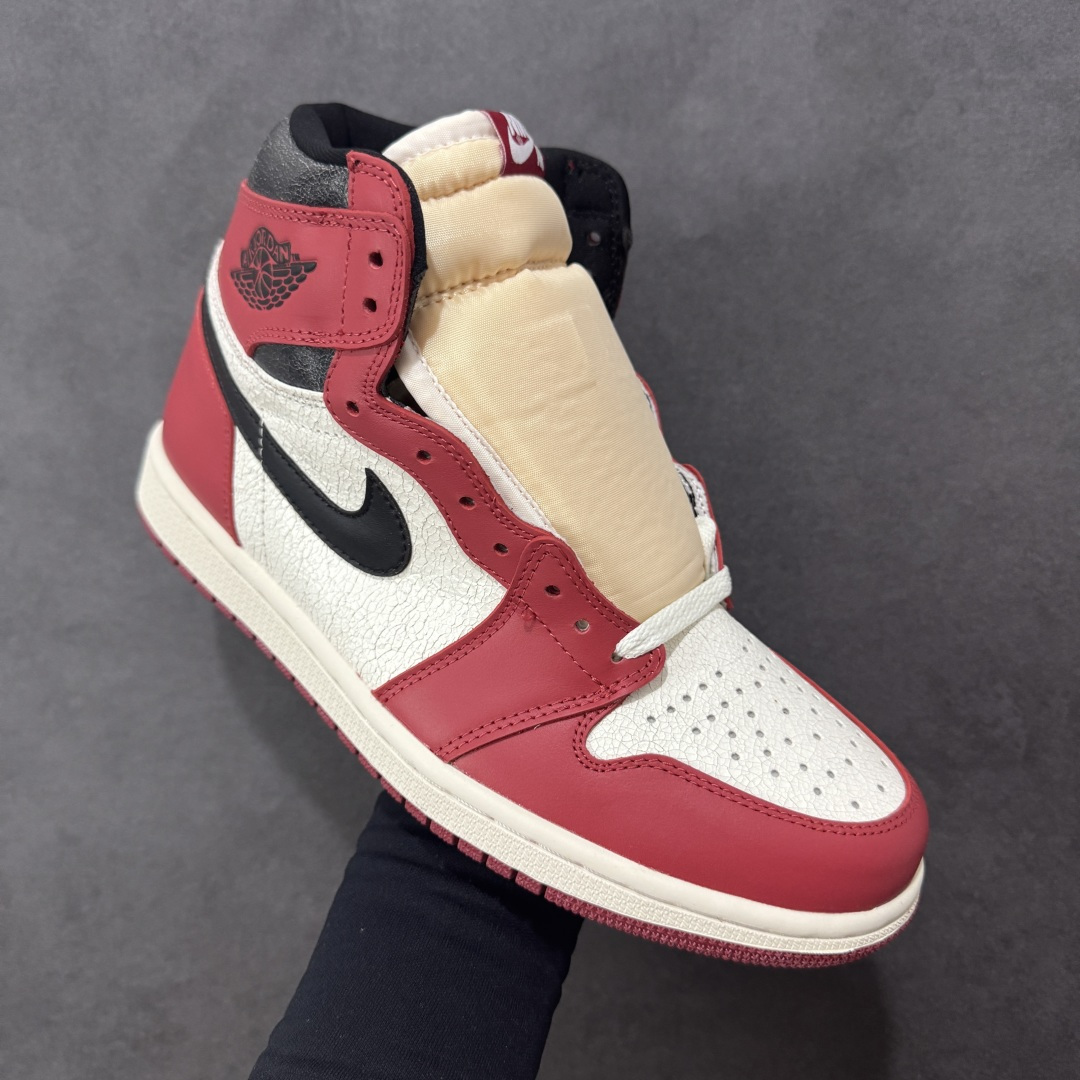 图片[3]-【头层BC版】Nike Air Jordan aj1 Retro High OG 复古芝加哥 百搭休闲文化运动篮球鞋 口碑AJ大厂出品 全系列原楦原纸板开发 原厂头层皮料加持 原厂定型后跟完美效果 裁片超高清洁度 针车 细节到位 性价比十足💪🏻 货号：DZ5485-612 尺码：40-47.5（半）-选品中心