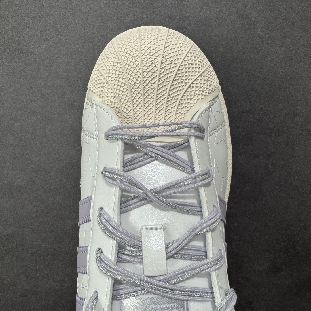 图片[8]-【GX版本】Adidas Originals Superstar II全新配色 贝壳头休闲板鞋 独家控货 平台正单 全鞋百分百原材料 全鞋电脑针车 Logo针车间距针数原版一致 皮料切割冲裁零瑕疵 原鞋一致含胶量大底 原盒中文内外标 大几率过验 不对比市面只对比原鞋 只服务最高端市场 货号：JR6984 尺码：35-40-选品中心