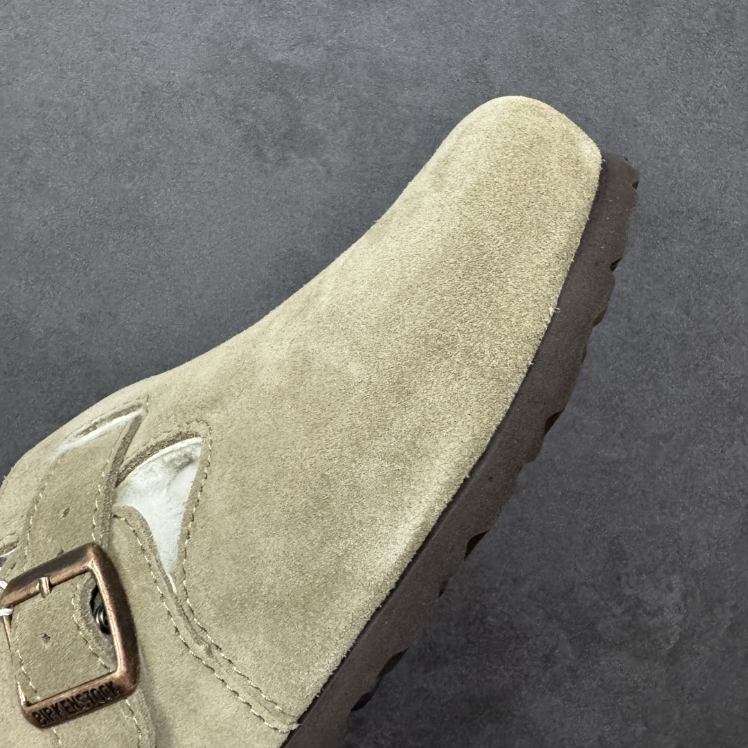 图片[5]-【纯原Y版真羊毛】Birkenstock 博肯软木软底半拖 羊毛一体全包懒人鞋 区别市场版本 市场最高品质 注意真羊毛 区别市场便宜毛拖 假羊毛‼️ BK博肯鞋，家喻户晓，每个时尚博主都爱的单品！非常好搭配，一年可以穿三季的鞋子。虽然经典，但是我们从未忽视它的舒适度。我们精心挑选软硬度适中的木屑脚床，不易开裂不易变型；完美的切合人体工学的底弧，脚床上还特意优化➕一层乳胶，让我们每一脚都像踩在枕头般的感觉！时尚girl 必备单品！ 鞋面：进口高丝光牛反毛皮 内里：羊毛里（真毛） 底：木屑脚床➕防滑EVA底片 尺码：35-40-选品中心