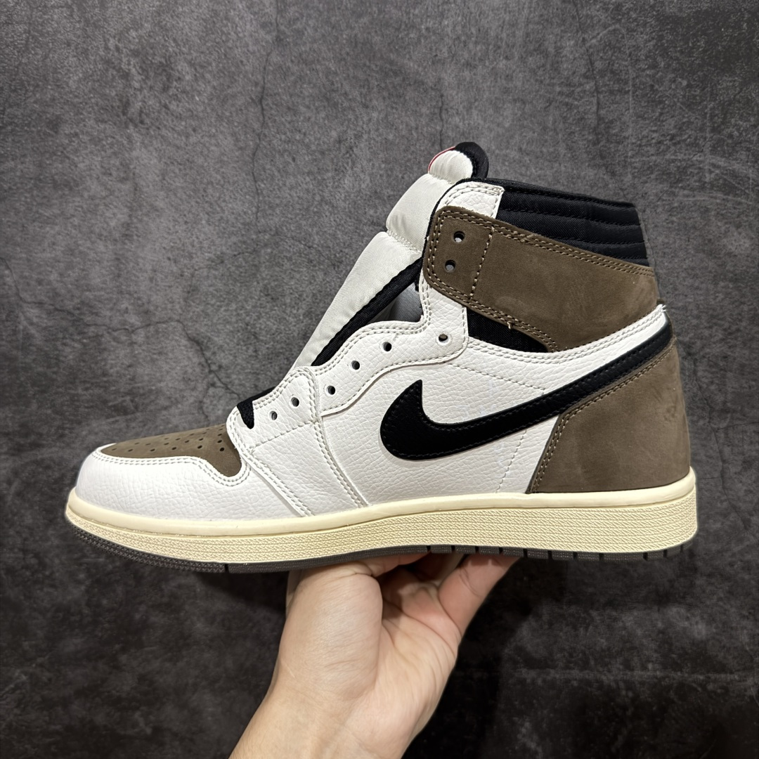 图片[2]-【清远TS版】Air Jordan aj1 Retro High OG x Travis Scott TS倒钩 AJ1高帮倒钩 百搭休闲文化运动篮球鞋CD4487-001 口碑AJ大厂出品 全系列原楦原纸板开发 原厂头层皮料加持 原厂定型后跟完美效果 裁片超高清洁度 针车 细节到位 性价比十足💪🏻 尺码：36-48.5（半）-选品中心