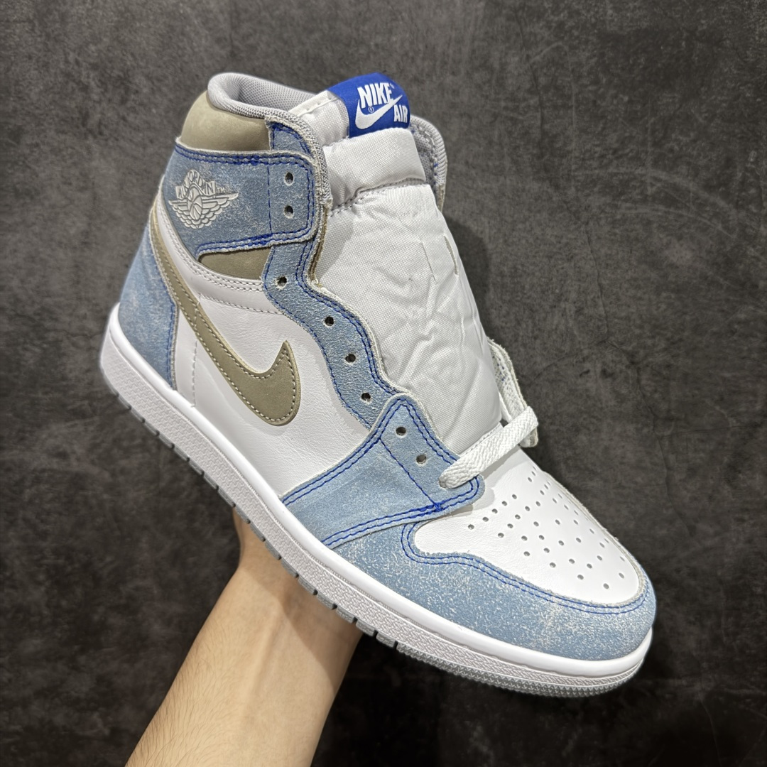 图片[3]-【莞产DG版】Air Jordan 1 AJ1 水洗白蓝 货号：555088-402 品质如实拍 正确鞋型 完美电脑针车 原厂皮料 清洁度超高 一线第一梯队水平 尺码：40.5-47.5-选品中心