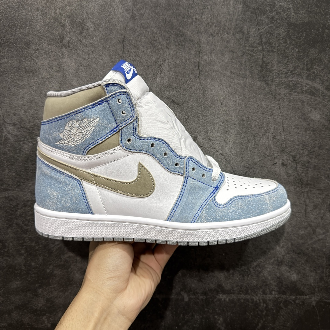 【莞产DG版】Air Jordan 1 AJ1 水洗白蓝 货号：555088-402 品质如实拍 正确鞋型 完美电脑针车 原厂皮料 清洁度超高 一线第一梯队水平 尺码：40.5-47.5-选品中心