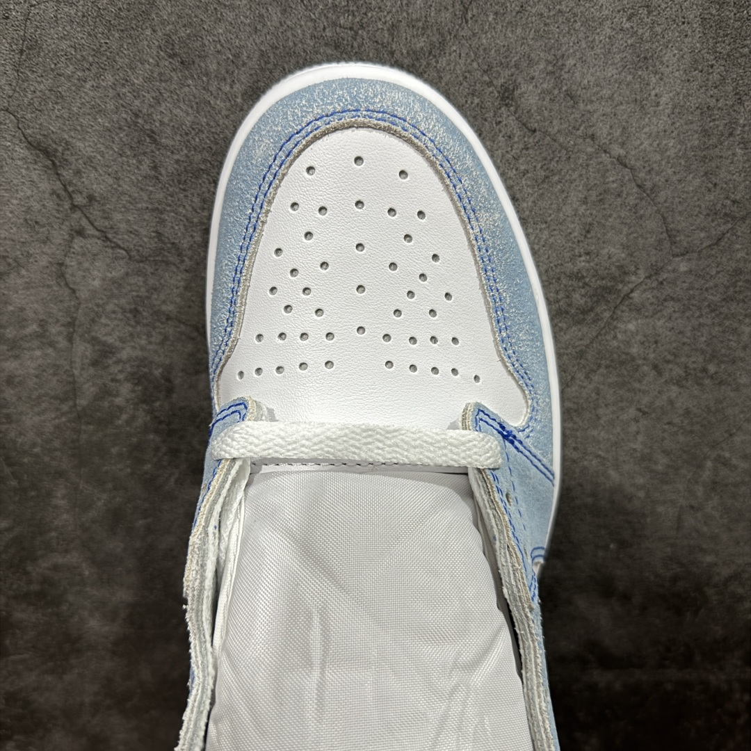 图片[5]-【莞产DG版】Air Jordan 1 AJ1 水洗白蓝 货号：555088-402 品质如实拍 正确鞋型 完美电脑针车 原厂皮料 清洁度超高 一线第一梯队水平 尺码：40.5-47.5-选品中心