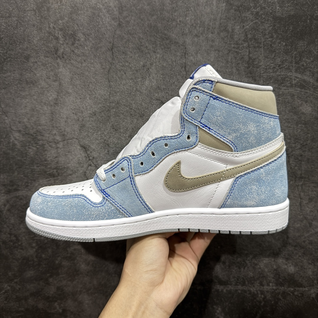 图片[2]-【莞产DG版】Air Jordan 1 AJ1 水洗白蓝 货号：555088-402 品质如实拍 正确鞋型 完美电脑针车 原厂皮料 清洁度超高 一线第一梯队水平 尺码：40.5-47.5-选品中心