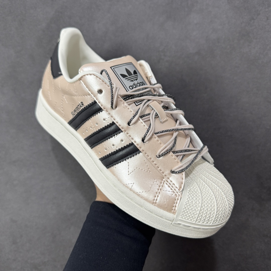 图片[3]-【GX版本】Adidas Originals Superstar II全新配色 贝壳头休闲板鞋 独家控货 平台正单 全鞋百分百原材料 全鞋电脑针车 Logo针车间距针数原版一致 皮料切割冲裁零瑕疵 原鞋一致含胶量大底 原盒中文内外标 大几率过验 不对比市面只对比原鞋 只服务最高端市场 货号：JR6985 尺码：35-45-选品中心