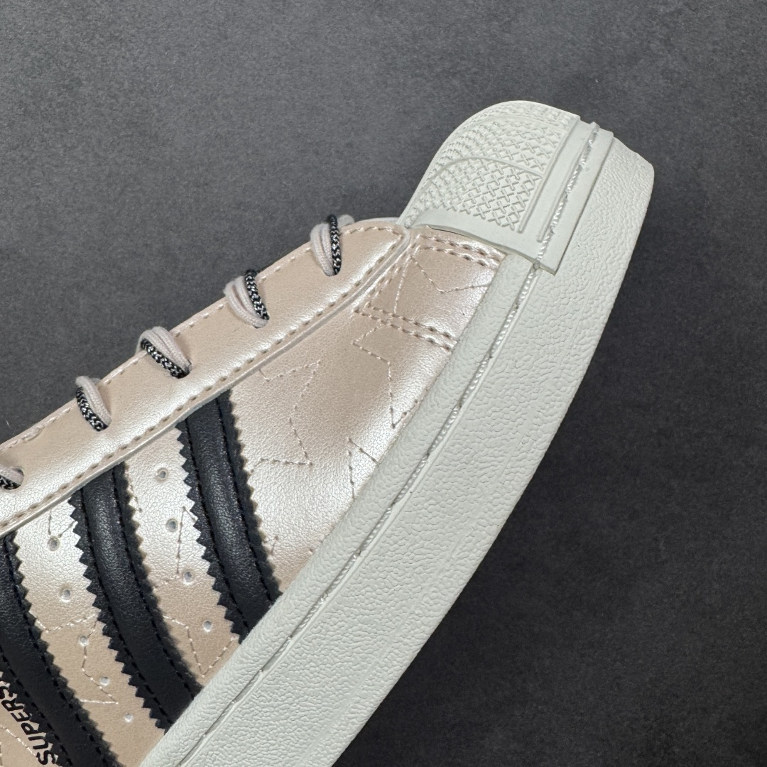 图片[5]-【GX版本】Adidas Originals Superstar II全新配色 贝壳头休闲板鞋 独家控货 平台正单 全鞋百分百原材料 全鞋电脑针车 Logo针车间距针数原版一致 皮料切割冲裁零瑕疵 原鞋一致含胶量大底 原盒中文内外标 大几率过验 不对比市面只对比原鞋 只服务最高端市场 货号：JR6985 尺码：35-45-选品中心