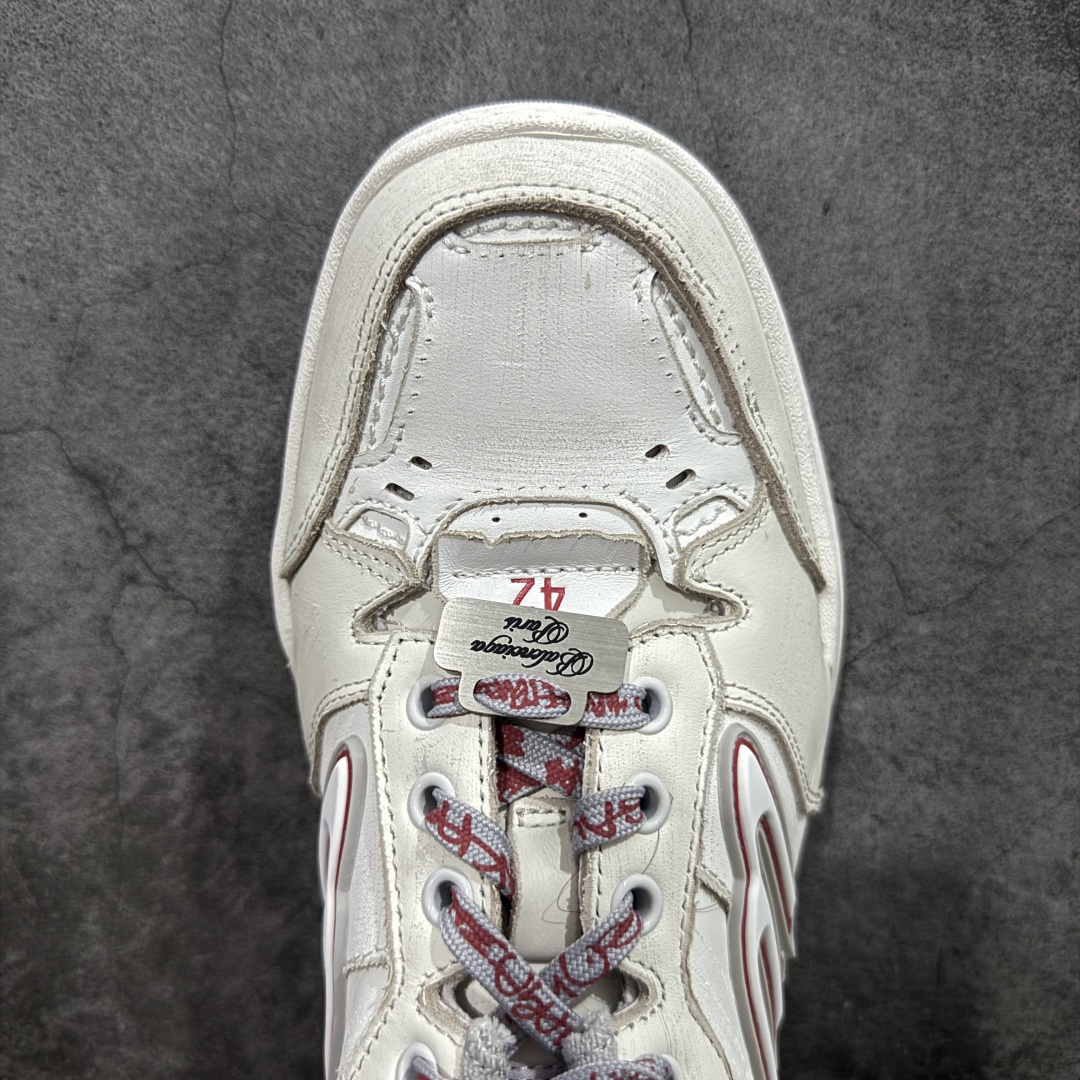 图片[5]-【XA纯原版】Balenciaga Hamptons Worn-Out 巴黎世家十八18代 涤纶（聚酯纤维）牛皮革 圆头系带 低帮 生活休闲鞋板鞋 全套原纸板楦头开发 最原汁原味的灵魂版型 全鞋荧光划线卡点 胶水把控整洁度追求极致完美 每一双都是工艺品 多重QC质检 超越公司货的品控标准 实实在在的免检产品 原盒原配 正确字体电绣 粗细、位置、大小正确 侧边TPU 透气孔匹配意产原版 正确分离大底 TPU软底 原版一致大底LOGO 立体感十足 原厂皮料水洗做旧 采购原厂网纱 偏大一码 尺码：35 36 37 38 39 40 41 42 43 44 45 46-选品中心