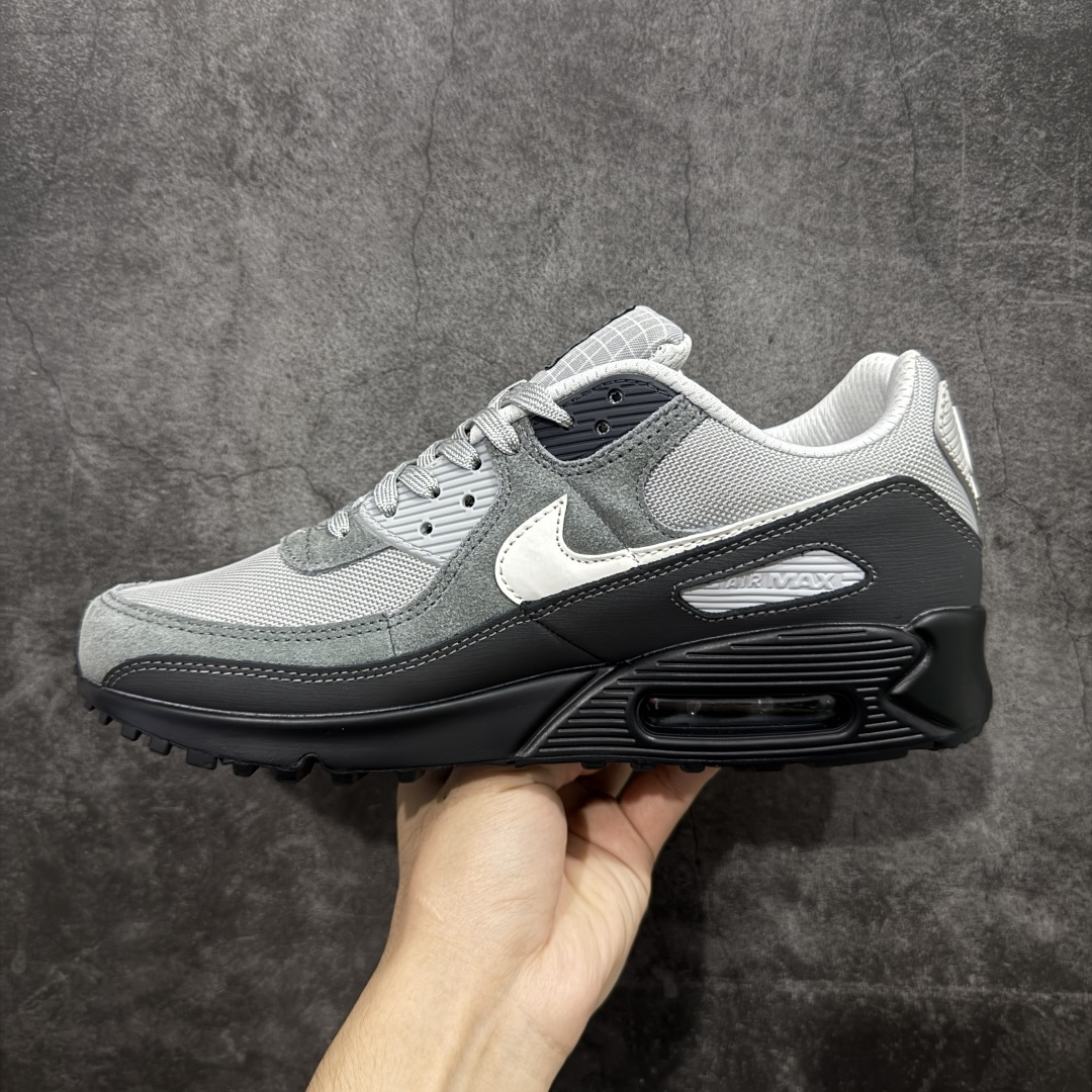 图片[2]-【顶级芯片版】Nike Air Max 90 舒适 复古 合成革减震防滑透气 低帮 休闲跑步鞋 黑灰白 HQ3817-001 鞋舌标可扫码 海外欧州过验版 原纸版原楦头 顶级90款问市 开发数月 原版开发 多道QC质检 鞋型完美复刻 原厂级别工艺 正确色卡 正确气垫蓝光 正确大底 独家私模 采用进口头层牛皮拼接 定位高端市场 行业标杆工艺 尺码：39 40 40.5 41 42 42.5 43 44 44.5 45 46-选品中心