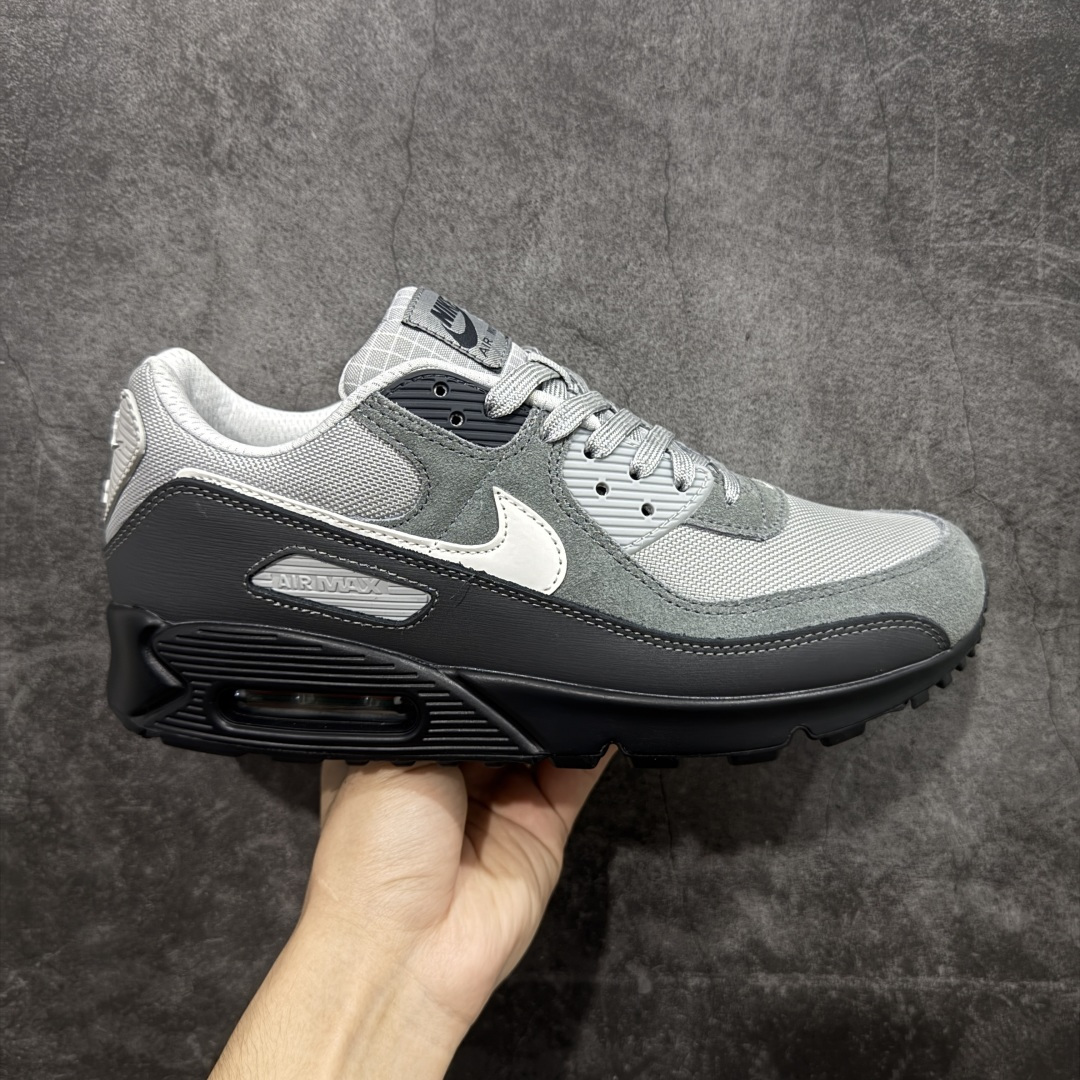 【顶级芯片版】Nike Air Max 90 舒适 复古 合成革减震防滑透气 低帮 休闲跑步鞋 黑灰白 HQ3817-001 鞋舌标可扫码 海外欧州过验版 原纸版原楦头 顶级90款问市 开发数月 原版开发 多道QC质检 鞋型完美复刻 原厂级别工艺 正确色卡 正确气垫蓝光 正确大底 独家私模 采用进口头层牛皮拼接 定位高端市场 行业标杆工艺 尺码：39 40 40.5 41 42 42.5 43 44 44.5 45 46-选品中心