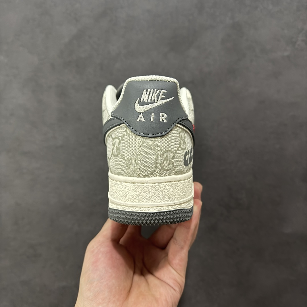 图片[4]-【定制版】Nike Air Force 1\’07 Low 古驰联名 花纹米灰红 空军一号低帮休闲板鞋  #原楦头原纸板 原装鞋盒 定制五金配件 内置全掌气垫 原厂鞋底 货号：MZ9588-808  尺码：36 36.5 37.5 38 38.5 39 40 40.5 41 42 42.5 43 44 44.5 45-选品中心