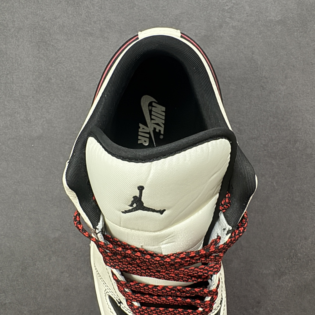 图片[8]-【定制版】Nike Jordan Air Jordan 1“斯图西联名——米白黑红勾” 高端定制 低帮 复古 减震 防滑 耐磨 篮球鞋 定制鞋盒 大厂纯原品质出货 超高清洁度 皮料切割干净无任何毛边 细节完美 货号：QG1988-013 尺码：36 36.5 37.5 38 38.5 39 40 40.5 41 42 42.5 43 44 44.5 45 编码：HXSB330340-选品中心