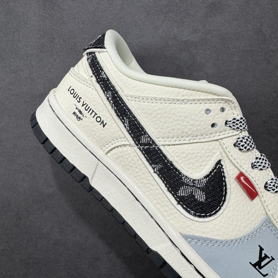图片[6]-【定制版】Nike SB Dunk Low“ LV联名——米黑牛仔” 周年高端定制 低帮休闲板鞋 定制鞋盒 大厂纯原品质出货 超高清洁度 皮料切割干净无任何毛边 细节完美 货号：DN3168-002 尺码：36 36.5 37.5 38 38.5 39 40 40.5 41 42 42.5 43 44 44.5 45 编码：HXSB330340-选品中心