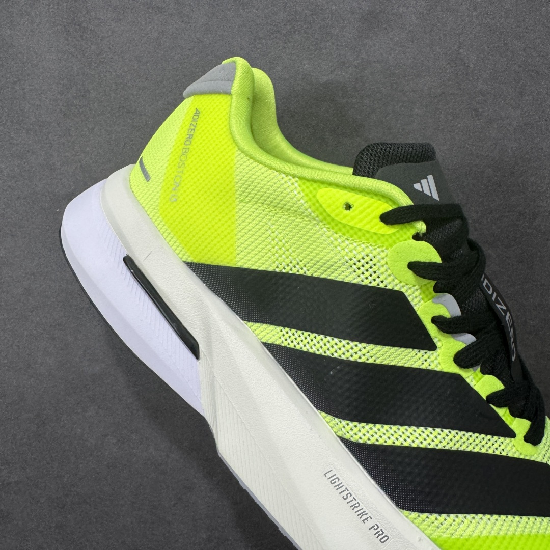 图片[6]-【真碳版本】Ad Adizero Boston 13 阿迪马拉松系列超轻防滑训练跑步运动鞋 JS4933 市场目前独家使用真碳柱 组合底版本 区别市场涂漆假碳一体大底货 这双跑鞋在保留了前一代的核心科技的基础上，做了一些调整和优化，让跑鞋的脚感更加柔软、回弹和舒适。同时，它也回归了 BOSTON 系列原本的精神，提供了一双适合各种训练和速度的性能跑鞋。 尺码：36 36.5 37 38 38.5 39 40 40.5 41 42 42.5 43 44 44.5 45-选品中心